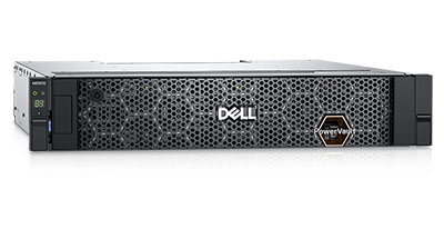 Front view of a Dell EMC PowerVault ME5012 storage device
